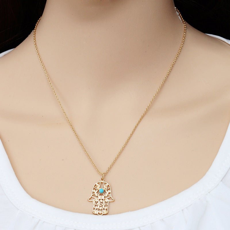 The Hamsa Necklace - Jewelry | Off White & Wood