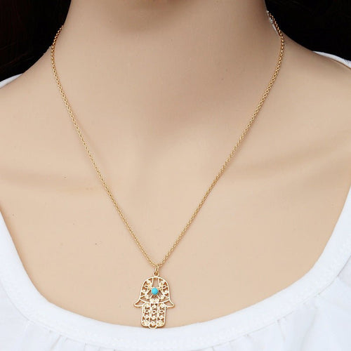 The Hamsa Necklace - Jewelry | Off White & Wood