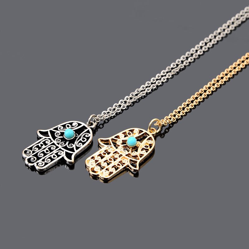 The Hamsa Necklace - Jewelry | Off White & Wood