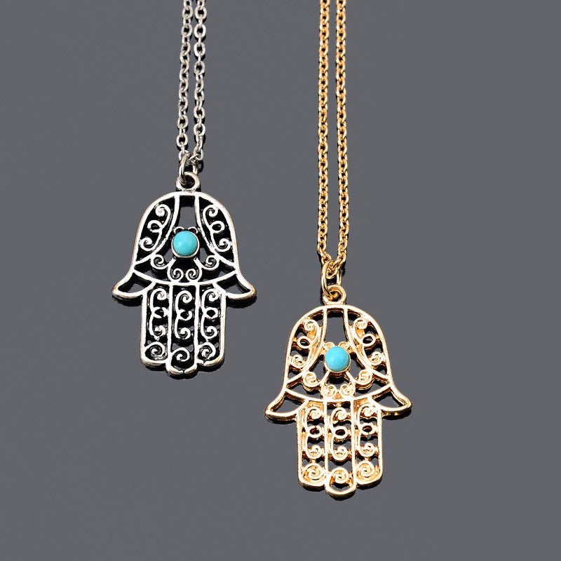 The Hamsa Necklace - Jewelry | Off White & Wood